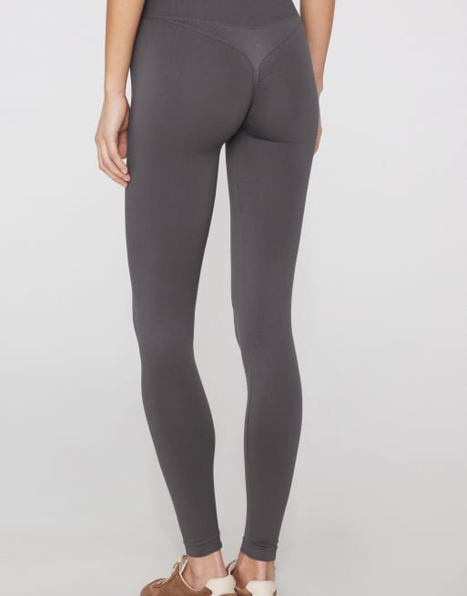 Tezenis Scrunch leggings in smoke grey, 2 of 4
