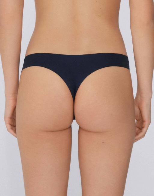Tezenis Seamless cotton brazilian briefs in absolute blue, 2 of 6