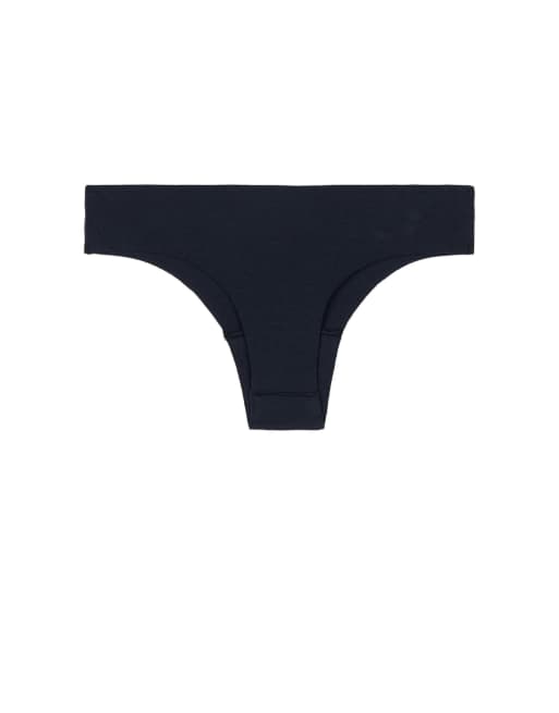 Tezenis Seamless cotton brazilian briefs in absolute blue, 6 of 6