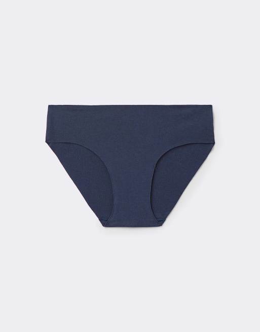 Tezenis Seamless cotton knickers in absolute blue, 5 of 6