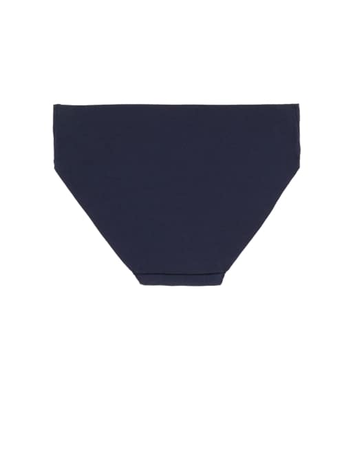 Tezenis Seamless cotton knickers in absolute blue, 6 of 6