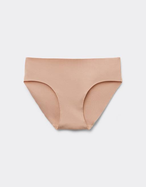 Tezenis Seamless cotton knickers in beige, 5 of 6