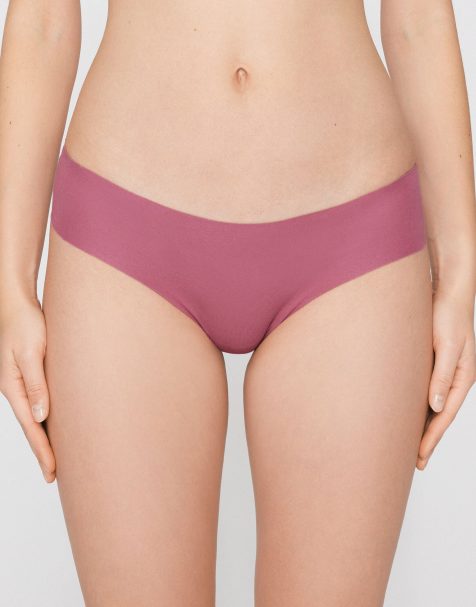 Tezenis Seamless cotton knickers in cameo pink - view 1