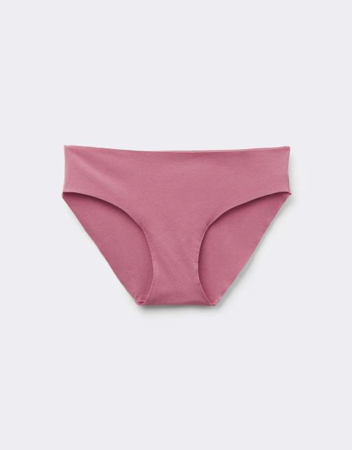 Tezenis Seamless cotton knickers in cameo pink, 5 of 5