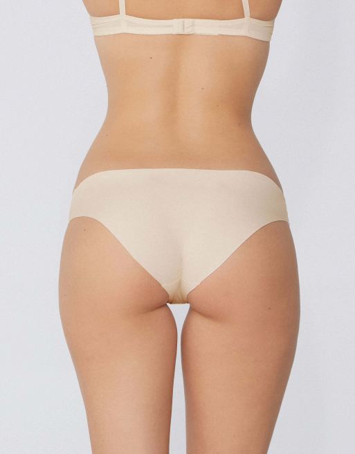 Tezenis Seamless cotton knickers in ivory, 2 of 6