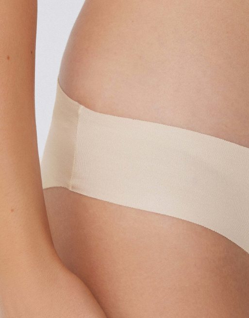 Tezenis Seamless cotton knickers in ivory, 3 of 6