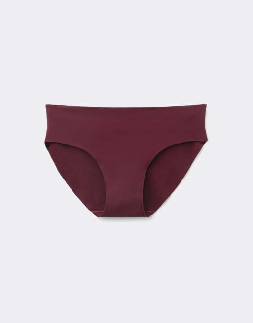 Tezenis Seamless cotton knickers in precious ruby, 5 of 5