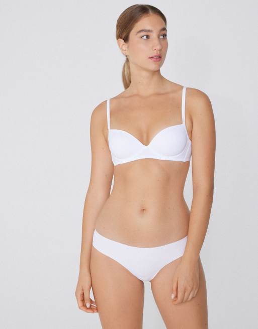 Tezenis Seamless cotton knickers in white, 4 of 6