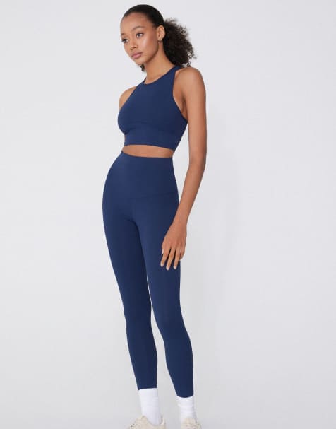 Tezenis Shaping leggings in absolute blue - view 1