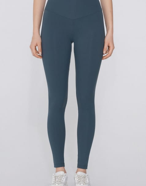Tezenis Shaping leggings in graphite grey - view 1