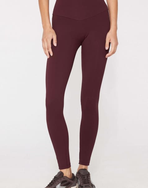 Tezenis Shaping leggings in precious ruby - view 1