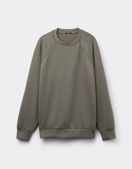 Tezenis Soft touch round neck sweatshirt in pastel military, 5 of 5