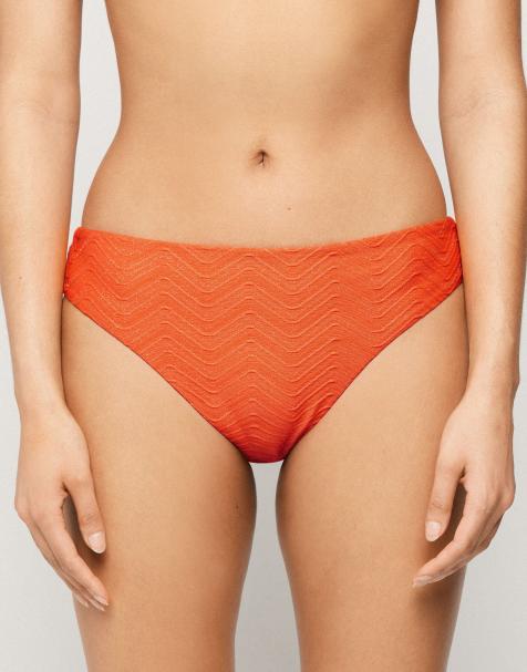 Tezenis sparkling bikini bottoms in sunset orange - view 1