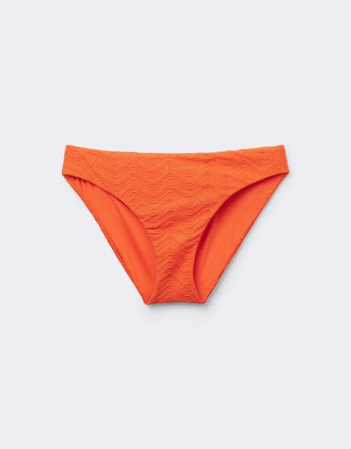 Tezenis sparkling bikini bottoms in sunset orange, 5 of 5