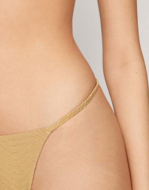 Tezenis Sparkling touch oro bikini set in gold - view 1