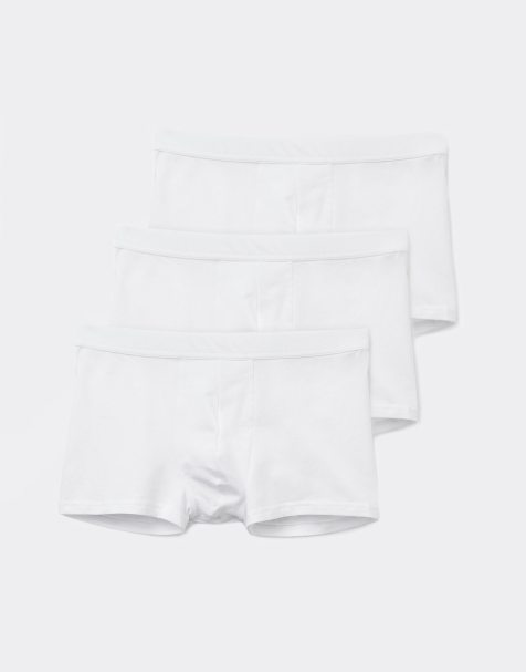 Tezenis Stretch 3 pack cotton boxers in white - view 1