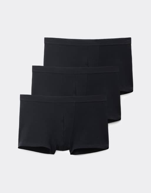 Tezenis Stretch cotton boxers in black