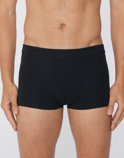 Tezenis Stretch cotton boxers in black - view 1