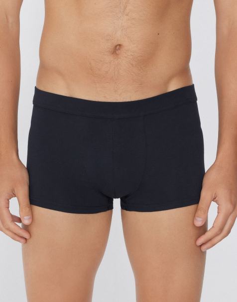 Tezenis Stretch cotton boxers in deep blue - view 1