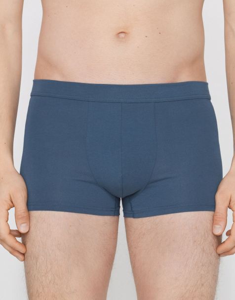 Tezenis Stretch cotton boxers in denim - view 1