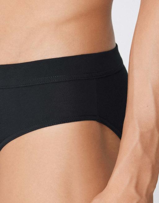 Tezenis Stretch cotton briefs in black, 3 of 6