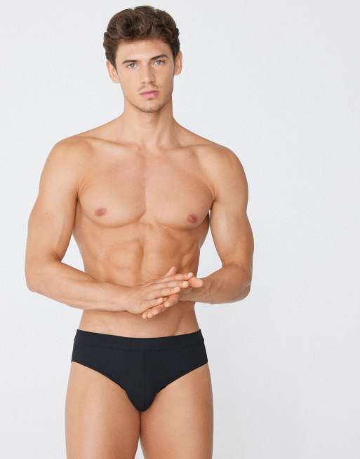 Tezenis Stretch cotton briefs in black, 4 of 6