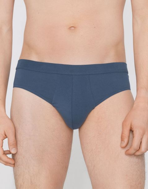Tezenis Stretch cotton briefs in denim - view 1