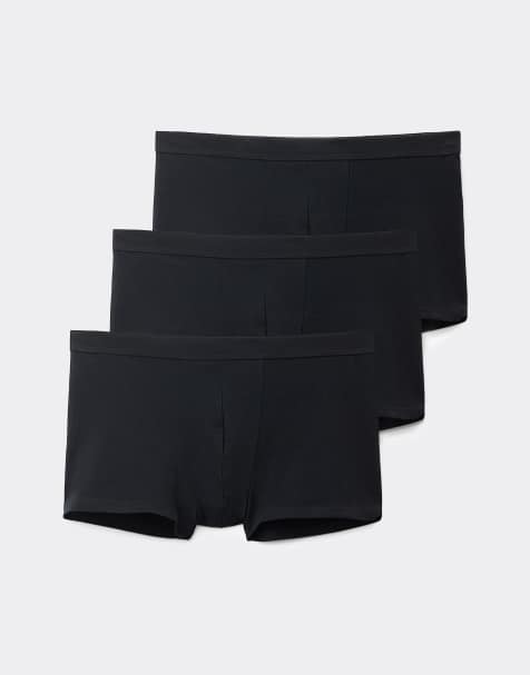 Tezenis Stretch3 3 Pack cotton boxers in black - view 1