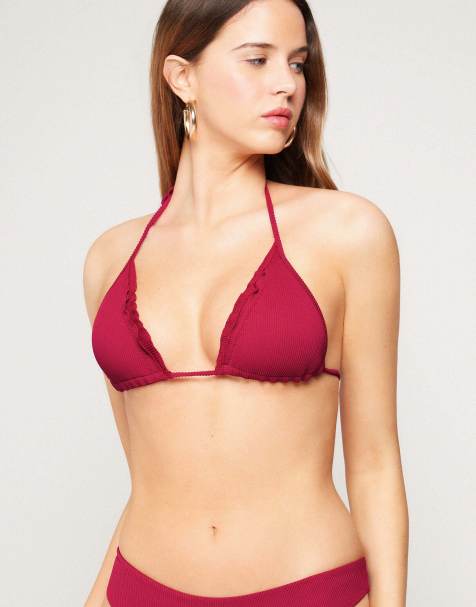 Tezenis sunny days bikini top in red babylon - view 1