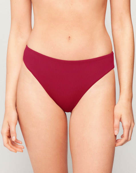 Tezenis Sunny days classic bikini bottoms in red babylon - view 1