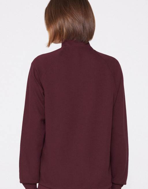 Tezenis Superior softness sweatshirt in precious ruby, 2 of 5