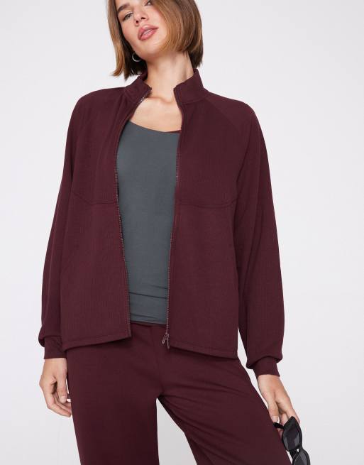 Tezenis Superior softness sweatshirt in precious ruby, 4 of 5