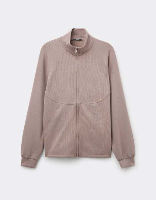Tezenis Superior softness sweatshirt in taupe brown, 5 of 5