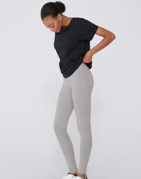 Tezenis Thermal cotton leggings in grey blend - view 1