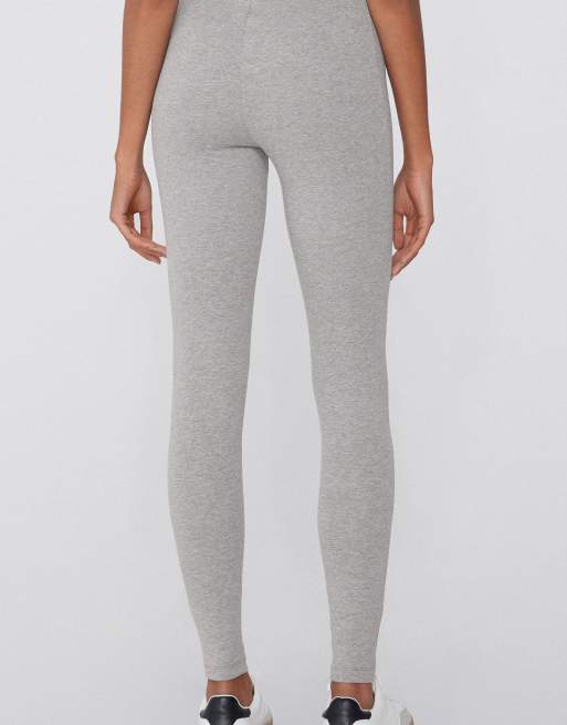 Tezenis Thermal cotton leggings in grey blend, 2 of 4