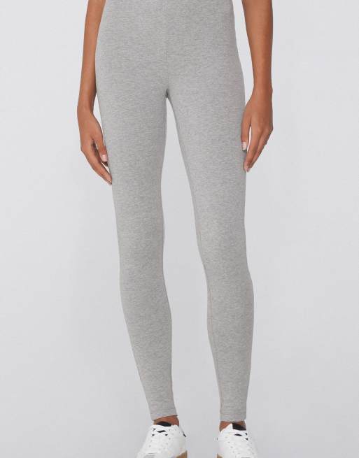 Tezenis Thermal cotton leggings in grey blend, 4 of 4