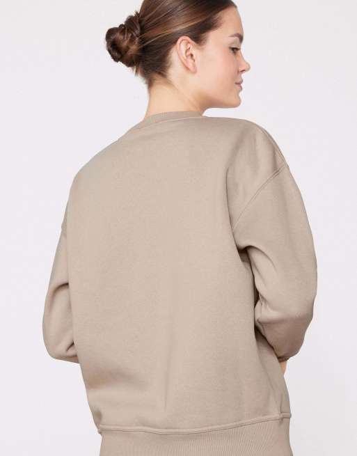 Tezenis Thick brushed sweatshirt in beige, 2 of 5