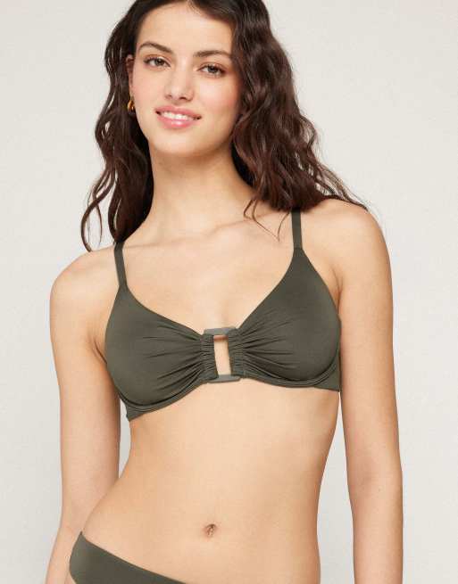 Tezenis timeless look bikini set in green camo, 4 of 5