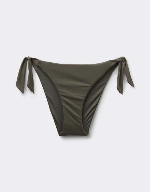 Tezenis Timeless look mix & match bikini in green camo, 3 of 5