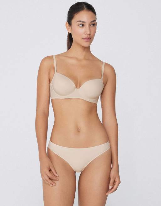 Tezenis Wien microfibre balconette bra in ivory, 4 of 6