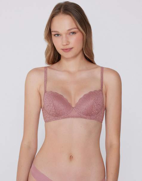 Tezenis Wien slightly padded bra in champagne pink - view 1
