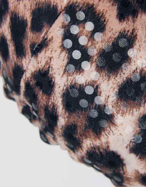 Tezenis wild soul bikini top in leopard print, 7 of 7