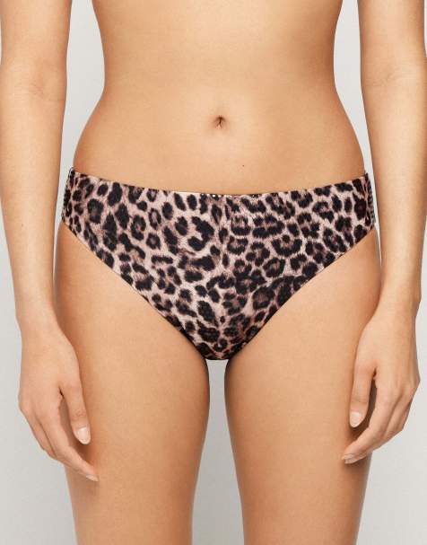 Tezenis Wild soul classic bikini bottoms in leopard print - view 1