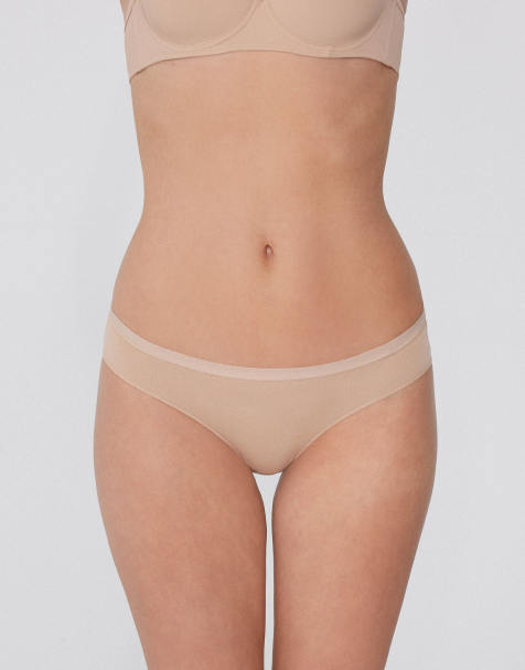 Tezenis Women’s cotton knickers in beige - view 1