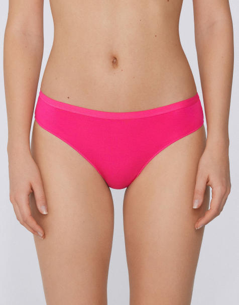 Tezenis Women’s cotton knickers in bright fuchsia - view 1