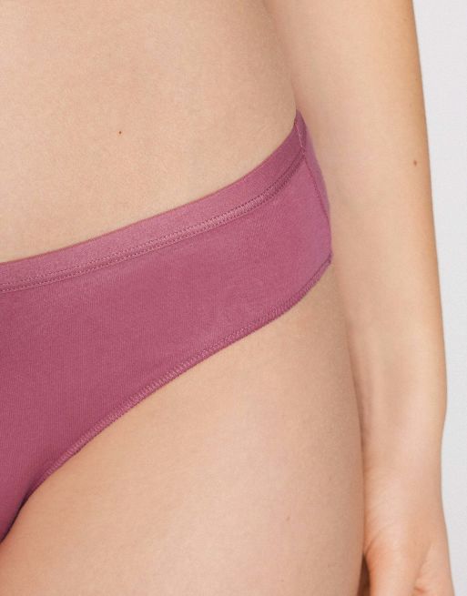 Tezenis Women’s cotton knickers in cameo pink, 3 of 5