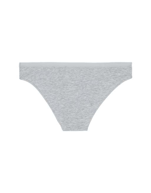 Tezenis Women’s cotton knickers in mottled light grey, 6 of 6