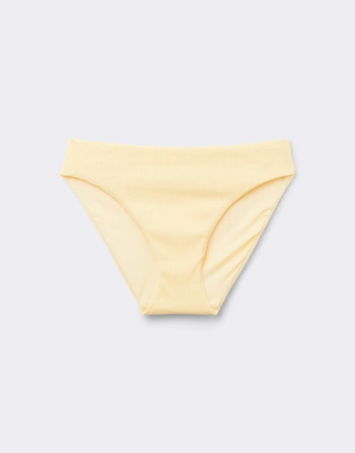 Tezenis Yellow sunny days classic bikini bottoms in butter yellow, 5 of 5