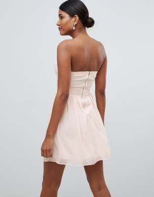 bandeau skater dress