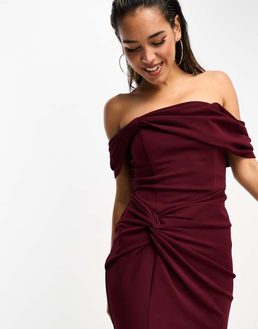 Tfnc burgundy dress sale